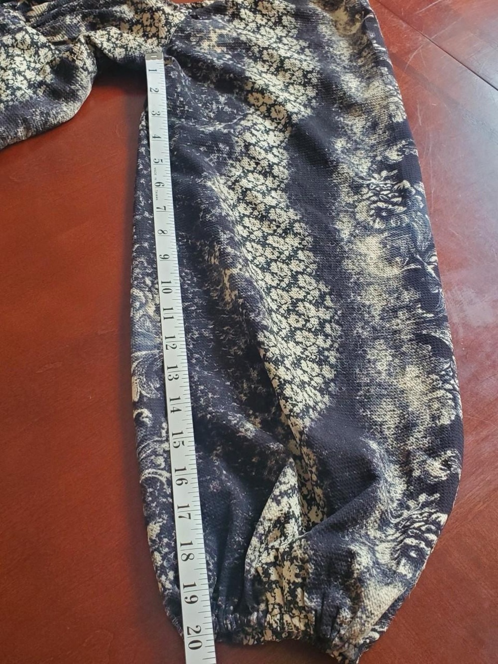 Urban Outfitters Black & Cream Snakeskin Mini Dress with Long Bell Sleeves - Picture 8 of 8